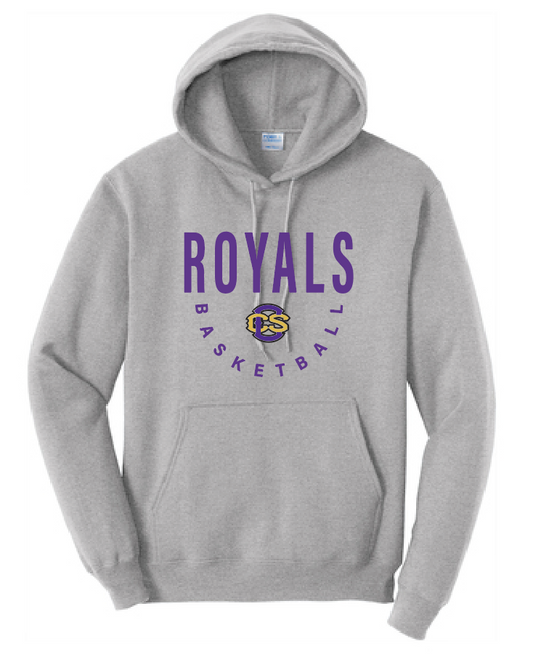 CCS Basketball "Block Logo" Design Hooded Sweatshirt (heather)