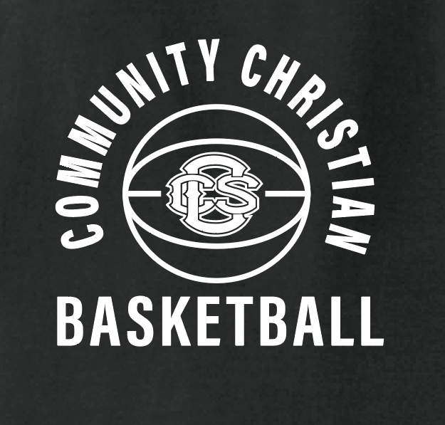 CCS Basketball "Basic Ball" Design Moisture Wicking S/S T-shirt (black)