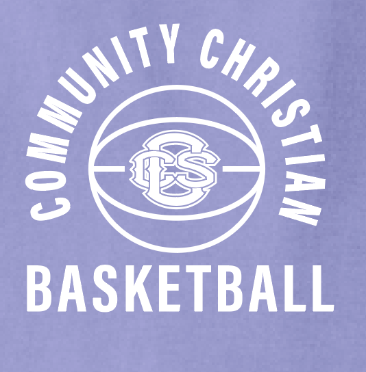 CCS Basketball "Basic Ball" Design Comfort Colors S/S T-shirt (violet)