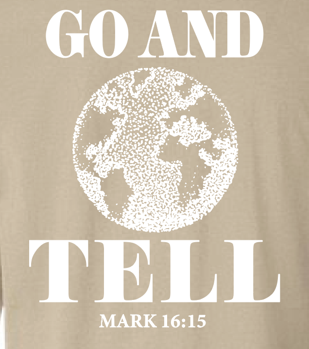 Landmark Missions "Go and Tell" Design L/S T-shirt (sand)