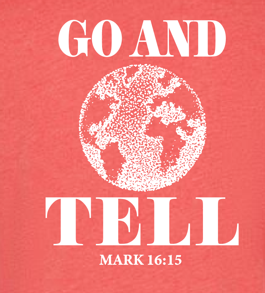 Landmark Missions "Go and Tell" Design L/S T-shirt (red)