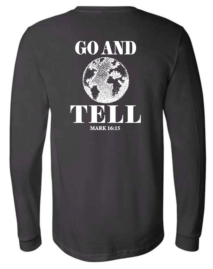 Landmark Missions "Go and Tell" Design L/S T-shirt (black)