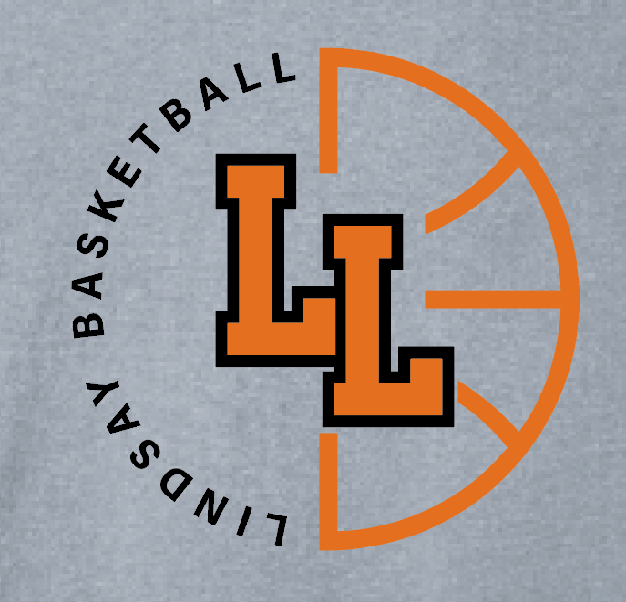 Lindsay Basketball "Ball" Design L/S T-shirt (heather)