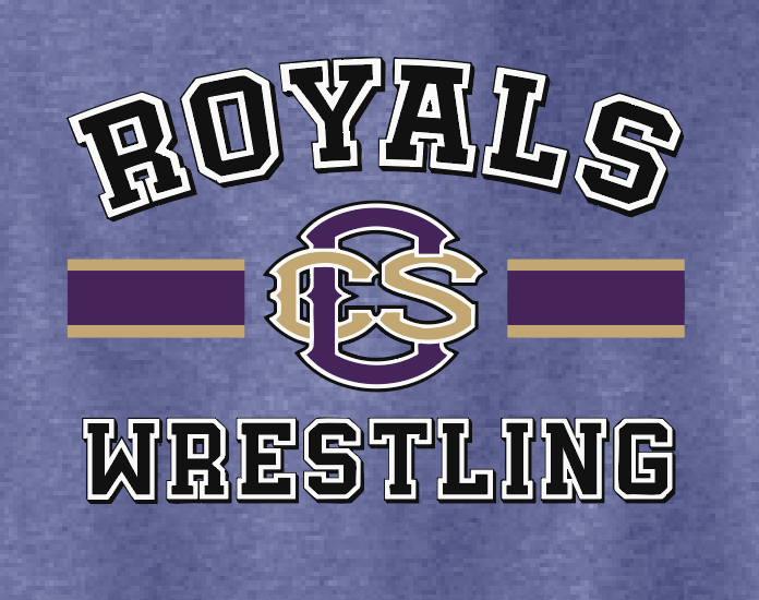 CCS Wrestling "Bar Logo" Design S/S T-shirt (heather purple)