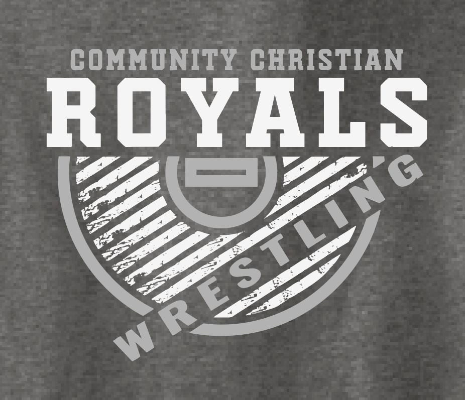 CCS Wrestling "Mat" Design S/S Moisture Wicking T-shirt (graphite heather)