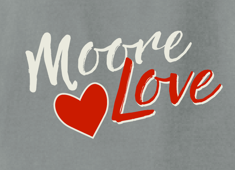 HWJH Moore Love "Script" Design Comfort Colors S/S T-shirt (grey)