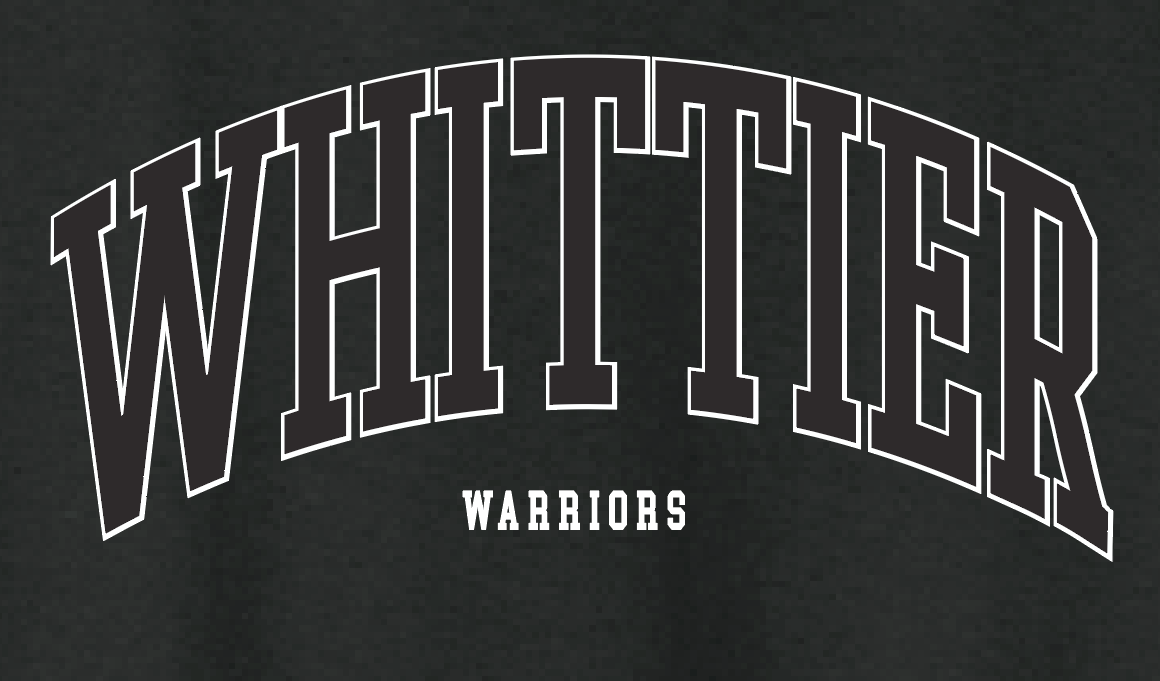 Whittier "Simple Arch" Design Crewneck Sweatshirt (black)