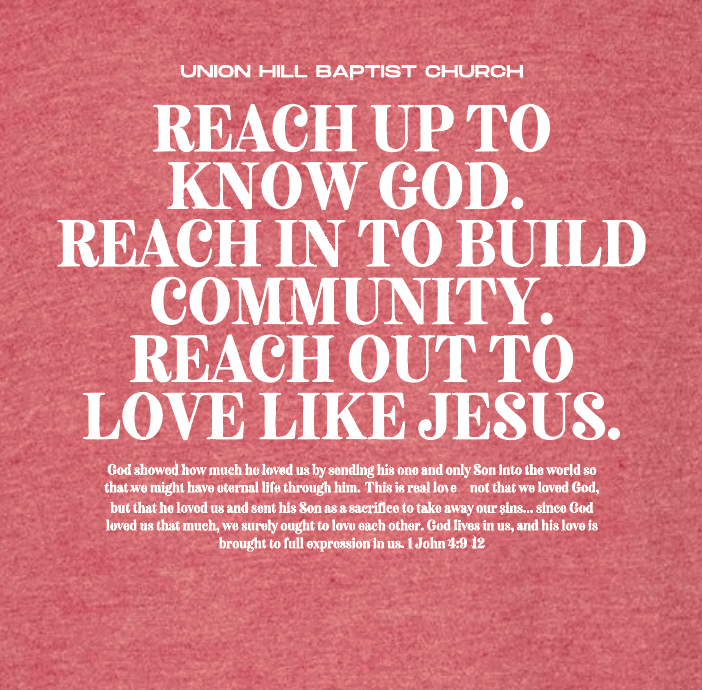 Union Hill "1 John 4" Design Tultex S/S T-shirt (heather red)