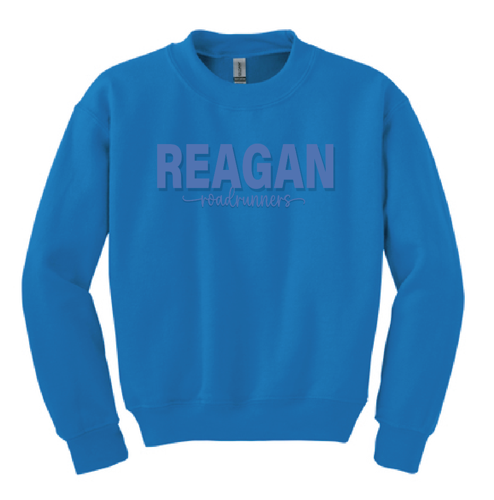 Reagan "3D Puff" Crewneck Sweatshirt (royal)