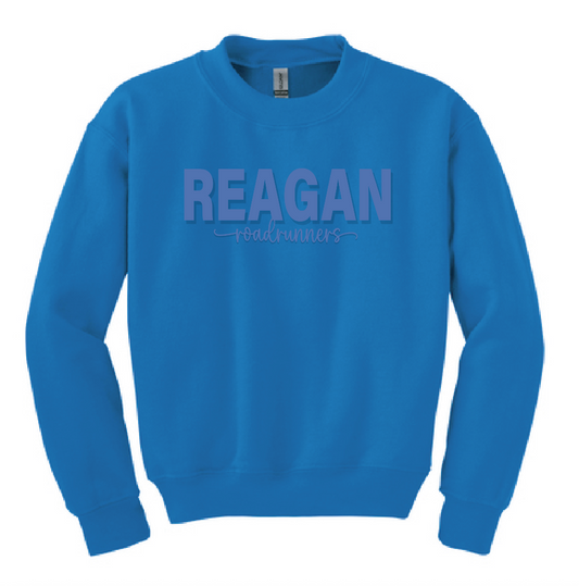 Reagan "3D Puff" Crewneck Sweatshirt (royal)