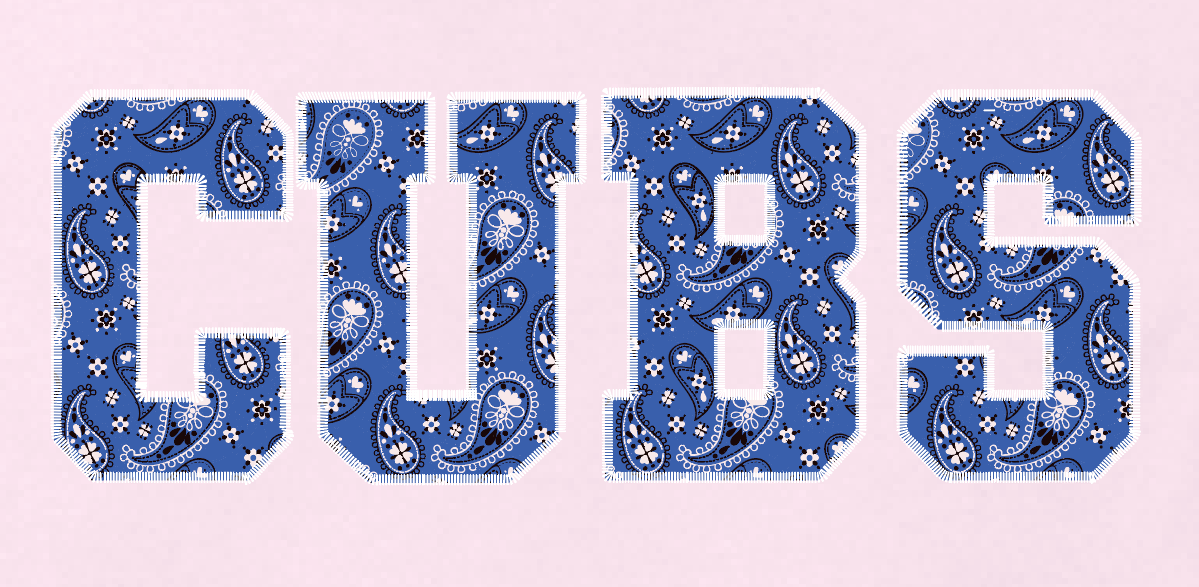 Cleveland "Bandana" Design Comfort Colors L/S T-shirt (pink)