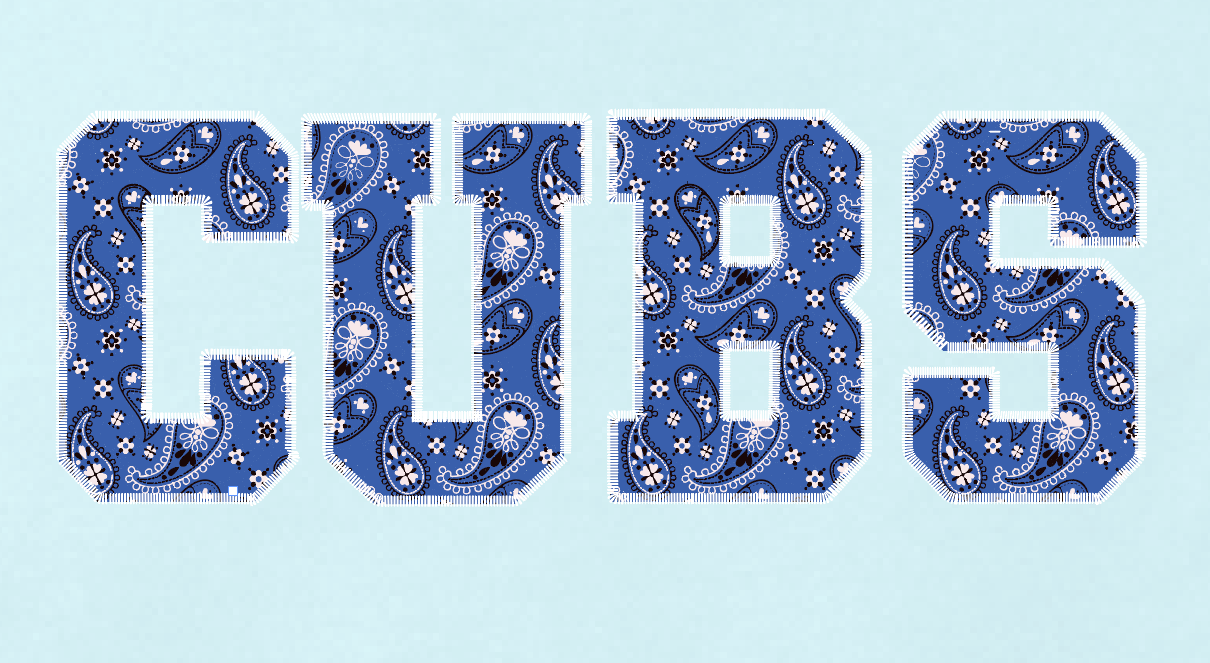 Cleveland "Bandana" Design Comfort Colors L/S T-shirt (chambray)