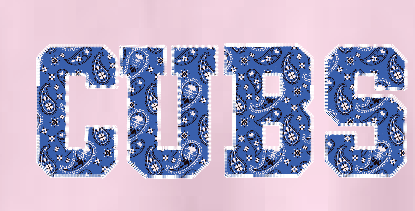 Cleveland "Bandana" Design Jerzees Sweatshirt (pink)