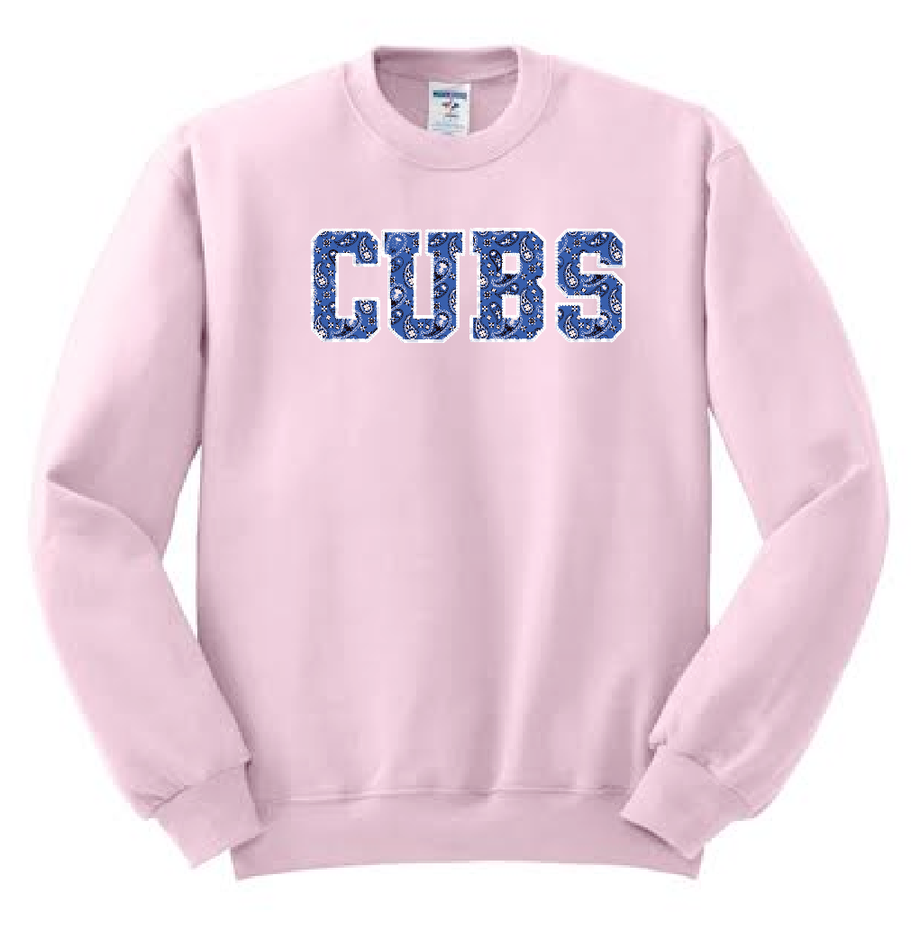 Cleveland "Bandana" Design Jerzees Sweatshirt (pink)