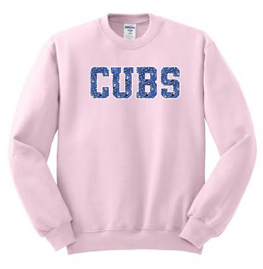 Cleveland "Bandana" Design Jerzees Sweatshirt (pink)