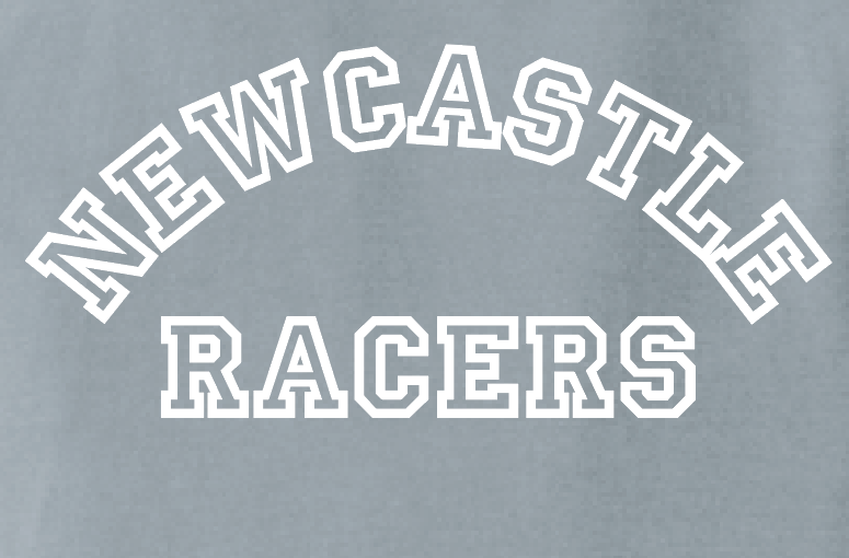 Newcastle Middle School "Curved Text" Comfort Colors Crewneck Sweatshirt (granite)