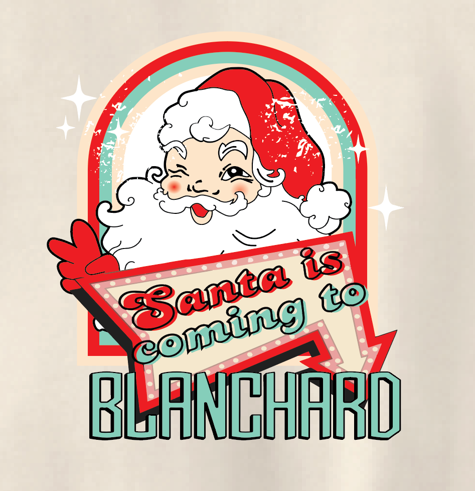 Blanchard PTO "Santa" Design Comfort Colors L/S T-shirt