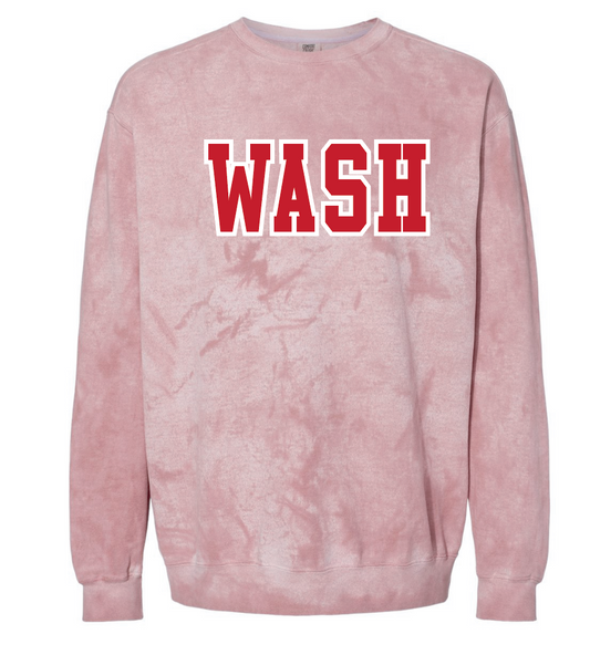 Washington (OK) "Tie Dye" Comfort Colors Crewneck Sweatshirt