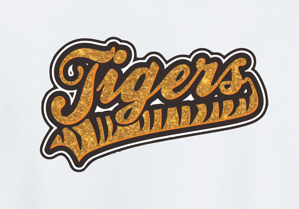 NHS PTA "Glitter" Design S/S T-shirt (white)