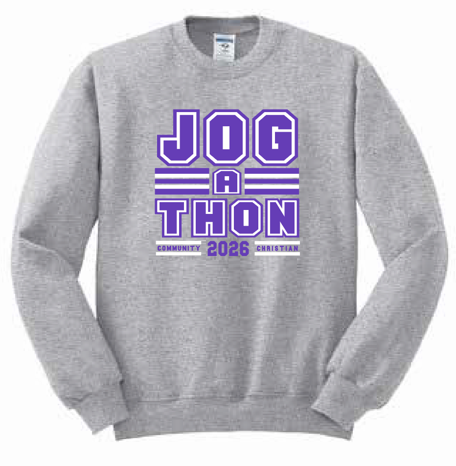 CCS PTSF Jog-a-thon "Block" Design Crewneck Sweatshirt