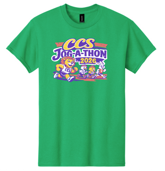 CCS PTSF Jog-a-thon "Lion" Design S/S T-shirt (green)