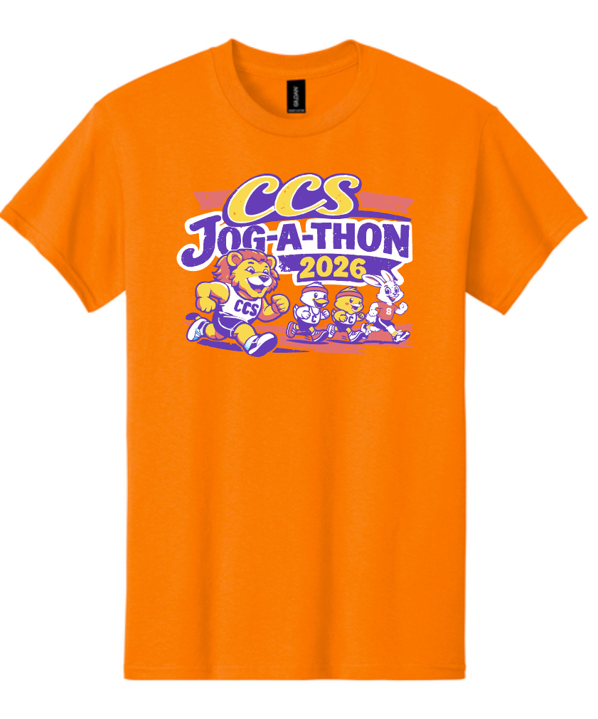 CCS PTSF Jog-a-thon "Lion" Design S/S T-shirt (orange)