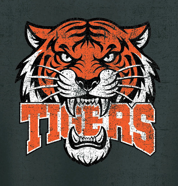 NHS PTA "Tigers" Design S/S T-shirt (black)