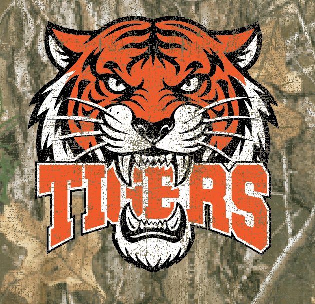 NHS PTA "Tigers" Design S/S T-shirt (realtree)