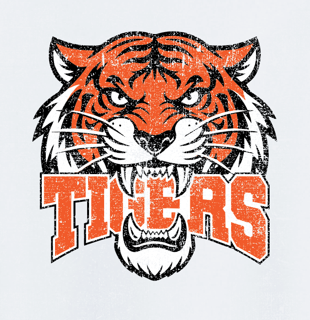 NHS PTA "Tigers" Design S/S T-shirt (white)