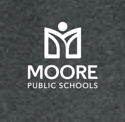 Moore Public Schools "Logo" District Unisex Crewneck Sweatshirt (htr char)