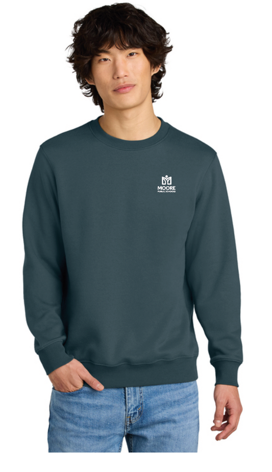 Moore Public Schools "Logo" District Unisex Crewneck Sweatshirt (steel blue)
