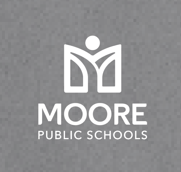 Moore Public Schools "Logo" Port & Co Unisex Crewneck Sweatshirt (med grey)
