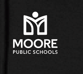 Moore Public Schools "Logo" District Women's Full Zip Sweatshirt (black)