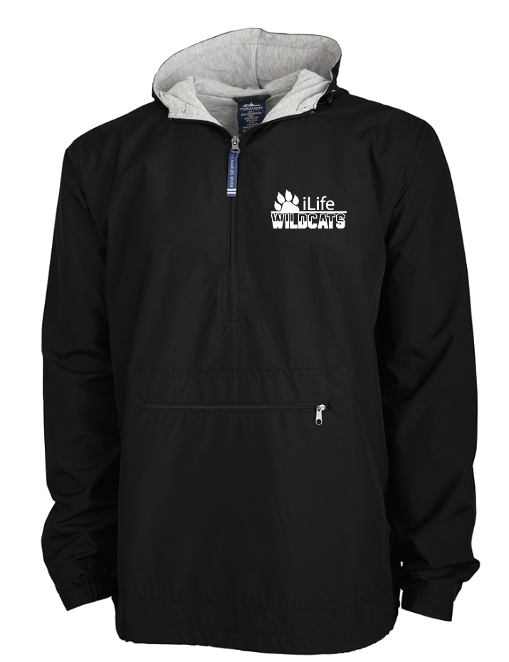 ILife "ILife Wildcats" Design Anorak Pullover (black)