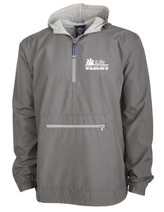 ILife "ILife Wildcats" Design Anorak Pullover (grey)