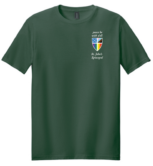 St. John's Episcopal S/S T-shirt (forest)