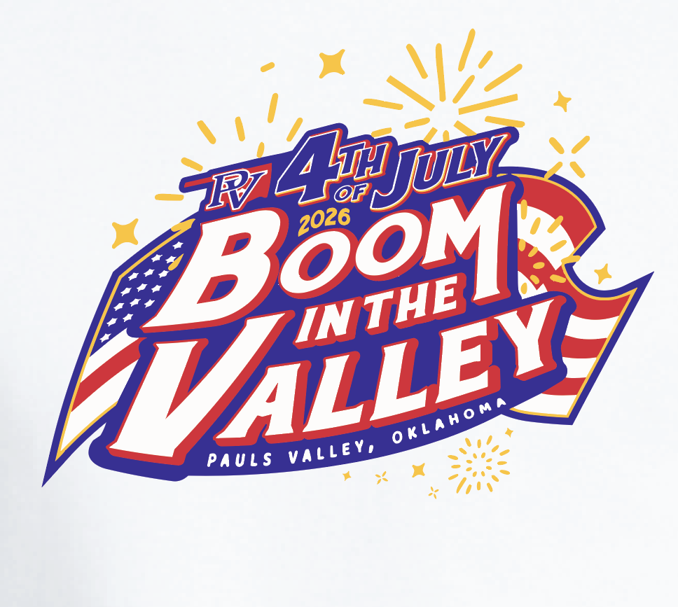 Pauls Valley "4th of July" Design Uni-sex Tank (white)