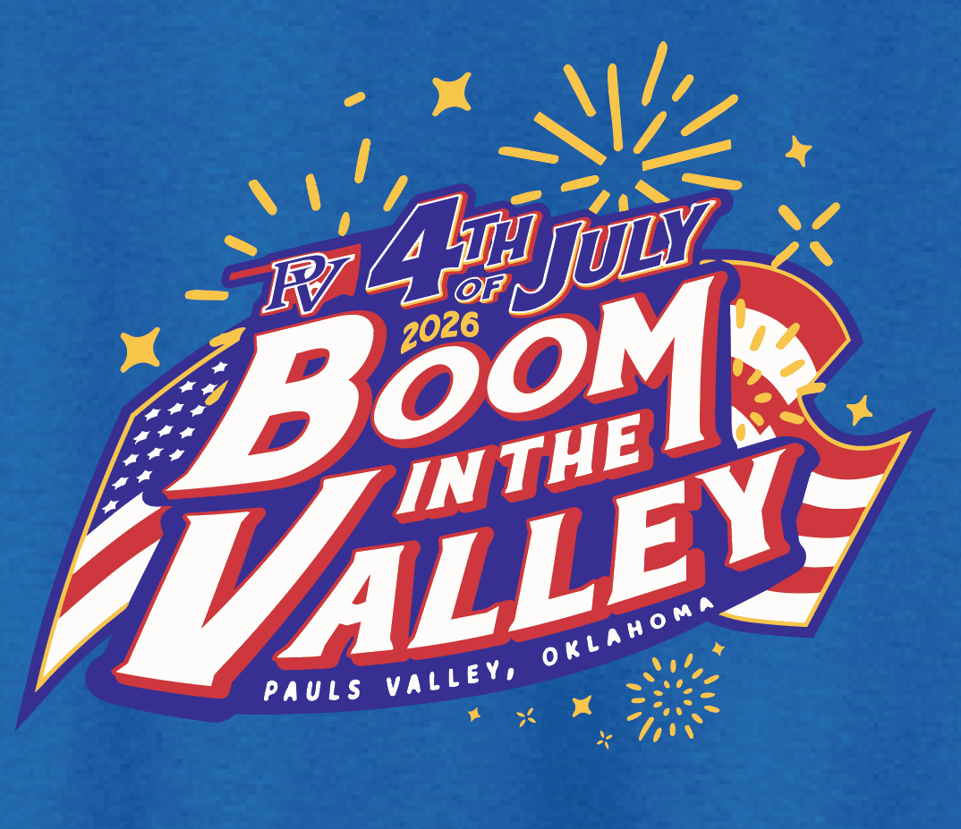 Pauls Valley "4th of July" Design S/S T-shirt (royal)