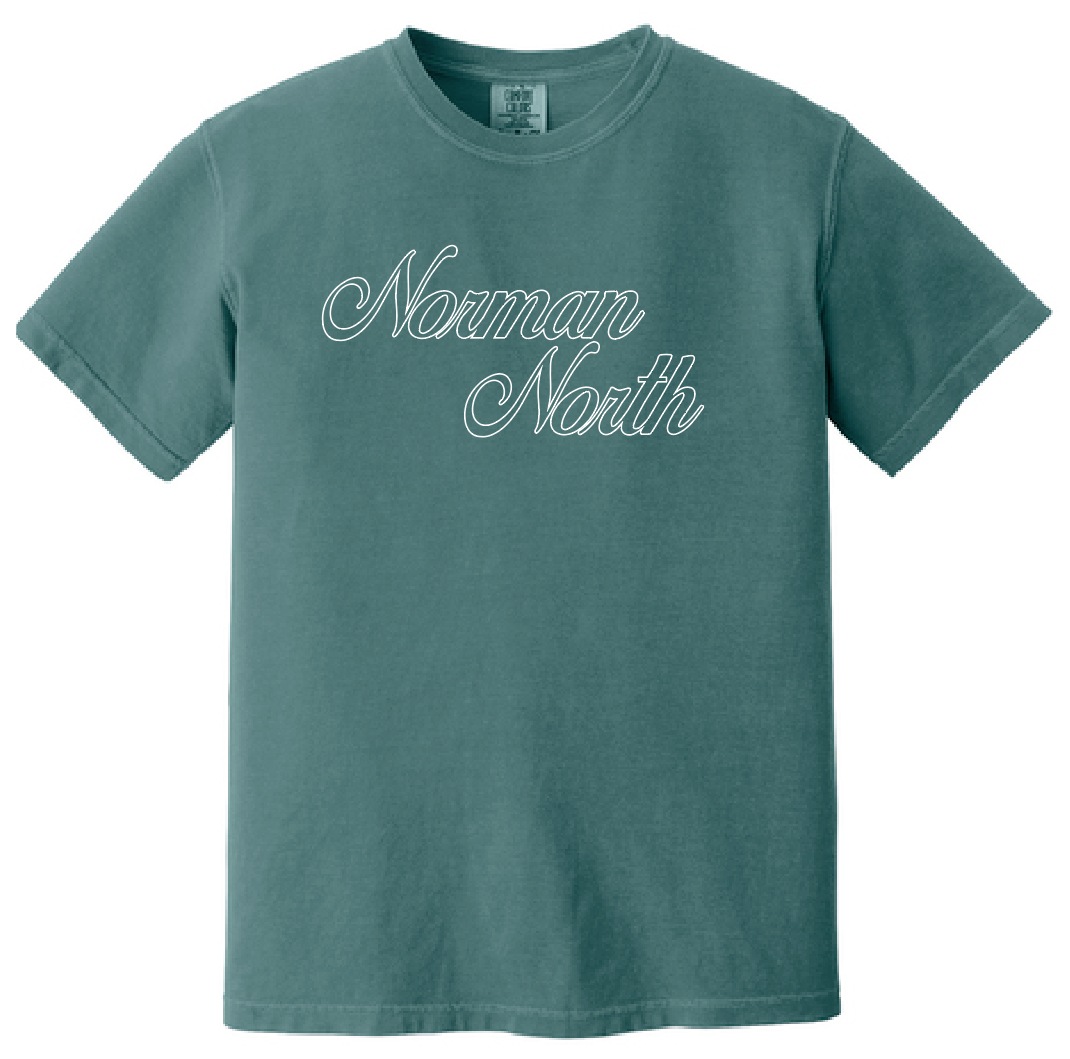 Norman North Softball "Script" S/S Comfort Colors T-shirt (blue spruce)