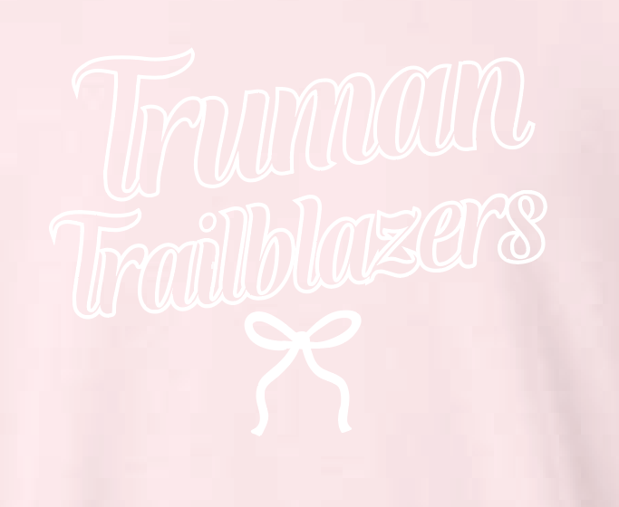 Truman "Bow" Design Hanes Crewneck Sweatshirt (pink)