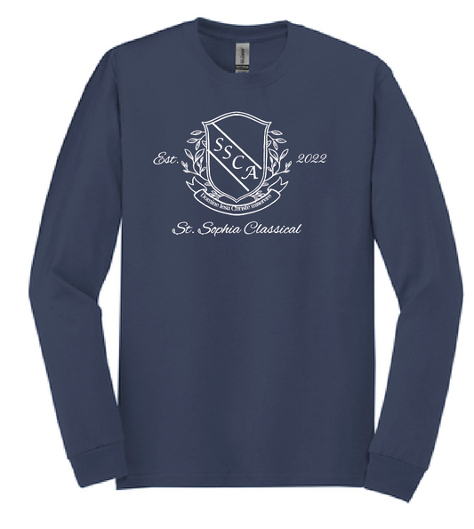 St. Sophia "Crest" Design L/S T-shirt (youth)