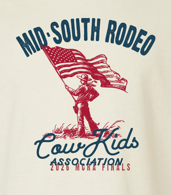 Mid-South Rodeo "Flag" Design Softstyle S/S T-shirt