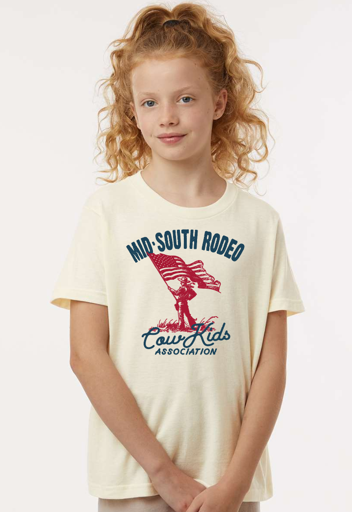 Mid-South Rodeo "Flag" Design Softstyle S/S T-shirt