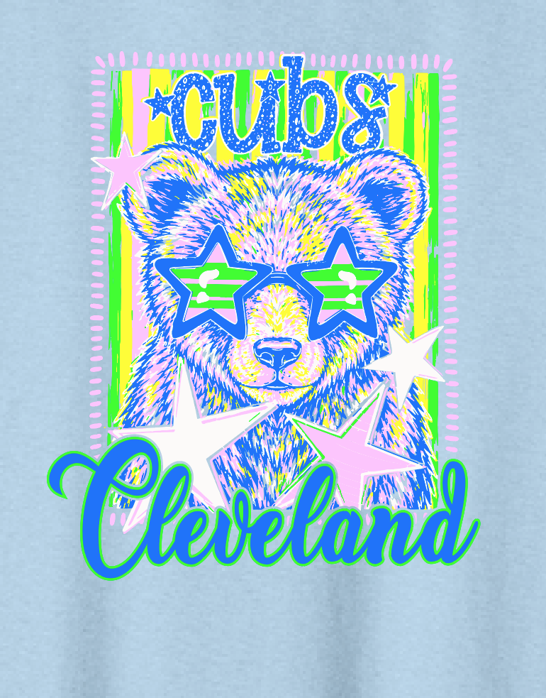 Cleveland "Cutie Pie" Gildan S/S T-shirt (lt blue)