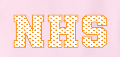 NHS Cheer "Polka Dots" Comfort Colors S/S T-shirts (pink)
