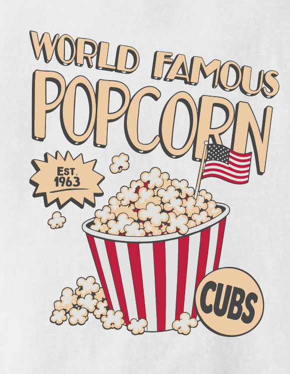 Cleveland "Popcorn" Gildan S/S T-shirt (white)