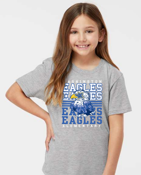 Washington Eagles "Repeat Eagles" Design Gildan S/S T-shirt