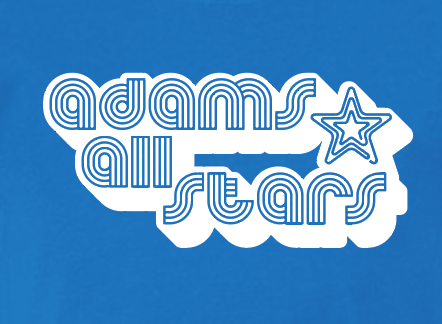 Adams "Bubble Tri-Line" Design S/S T-shirt (royal)