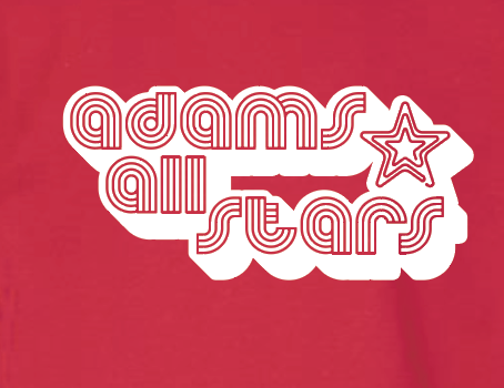 Adams "Bubble Tri-Line" Design S/S T-shirt (red)