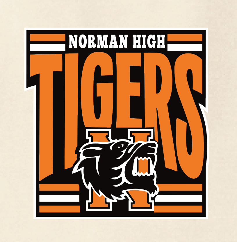 NHS PTA "Tiger Logo" Crewneck Sweatshirt (cream)